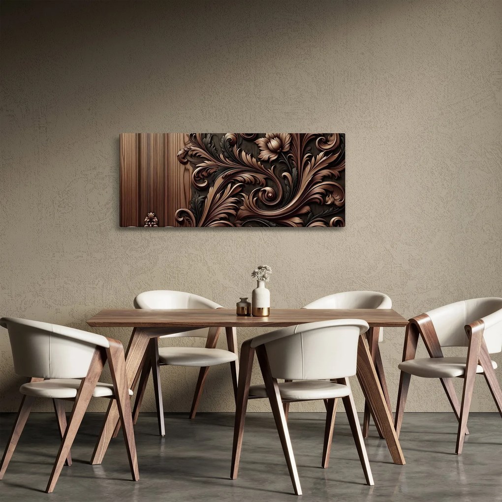 Obraz - Vzor z dreva (120x50 cm)