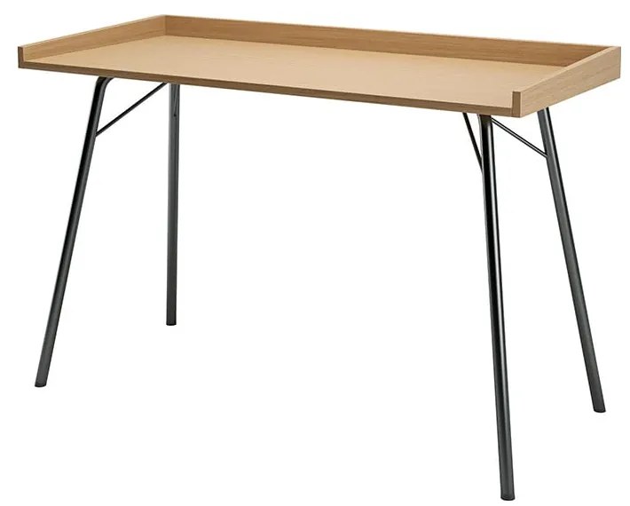 Pracovný stôl s doskou v dubovom dekore 52x115 cm Rayburn – Woodman