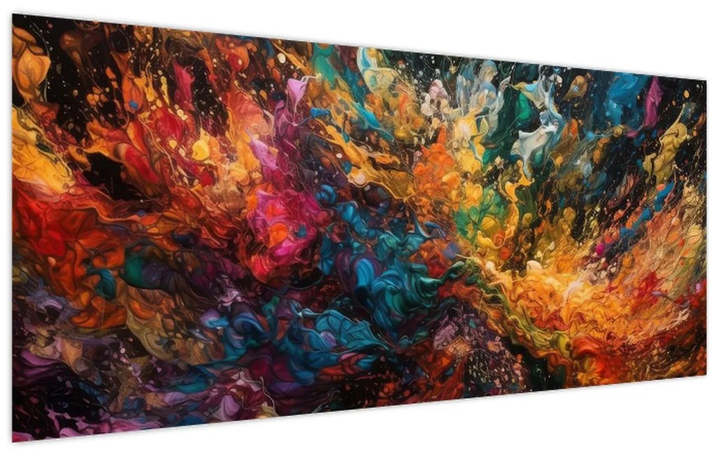 Obraz - Farebná abstrakcia II. (120x50 cm)