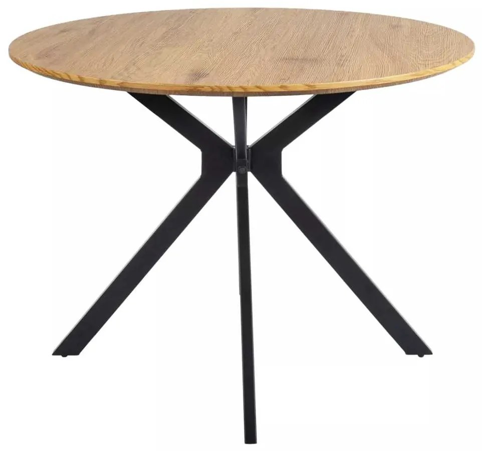Jedálenský stôl Aster 100 cm, dub / čierna
