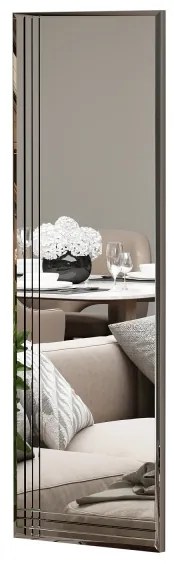 Nástenné zrkadlo TRIO 120x40 cm chróm