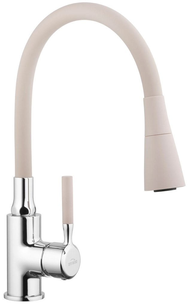 Invena Hula, vysoká drezová batéria 2-funkčná, béžová-chrómová, INV-BZ-85-L03-L