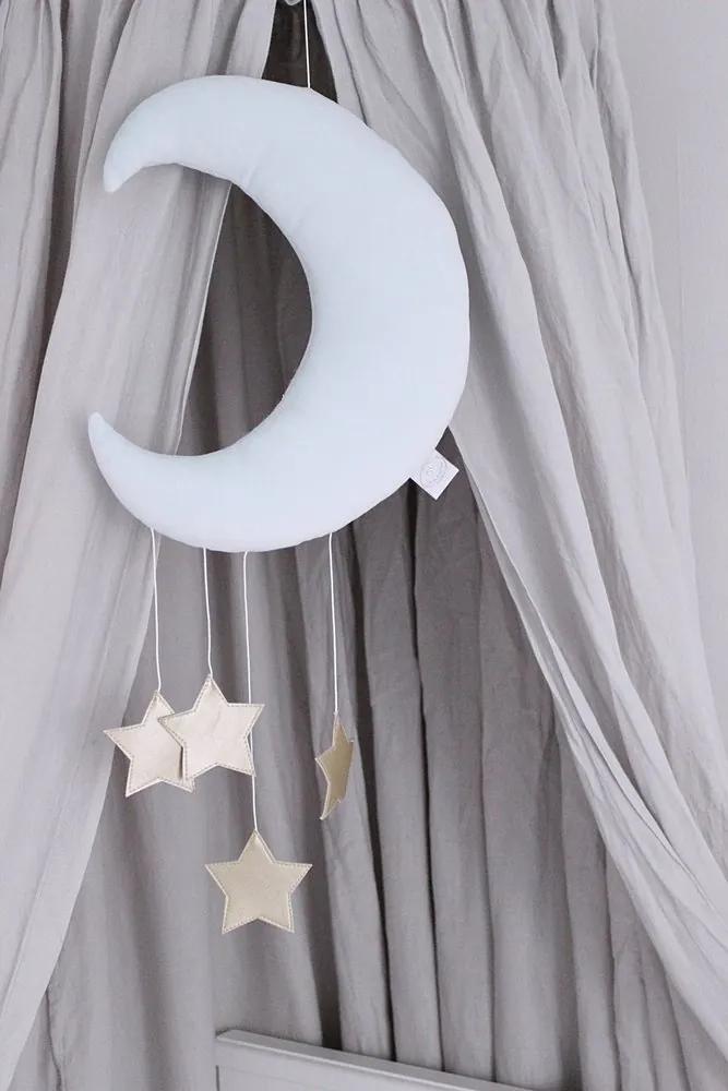 lovel.sk Závesná dekorácia mesiačik Shiny - White