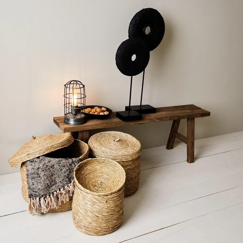 Lavica v prírodnej farbe Safane – Light & Living