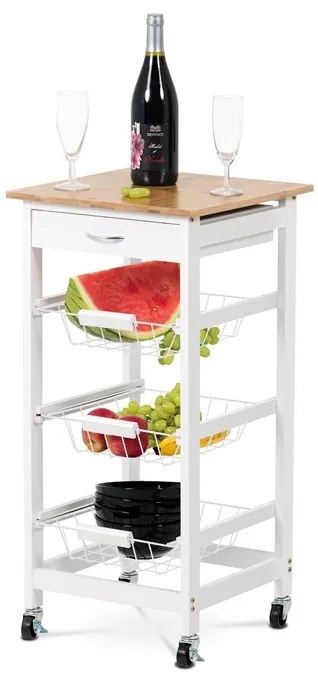 Autronic BONTEC Regál, mdf, biela, DR-043 Farba: Biela