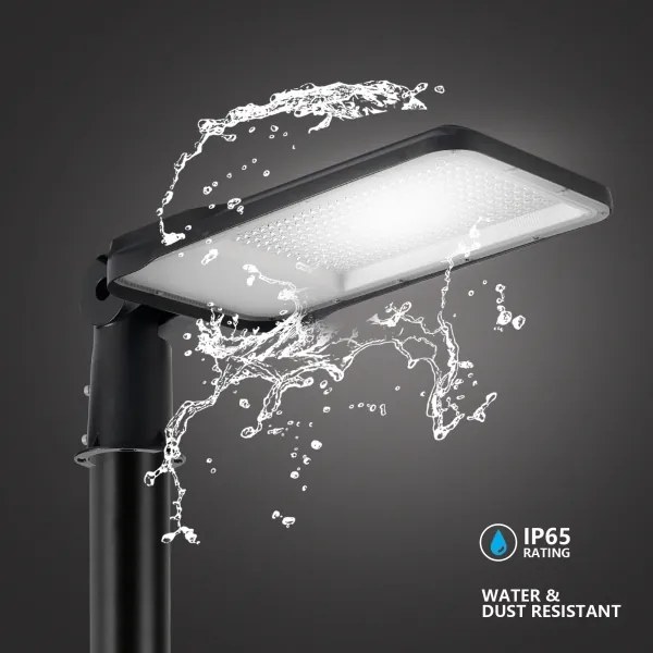 Brilagi-LED Vonkajšia lampa so stĺpom a káblom 5 m URBANLIGHT LED/200W/230V čierna IP65