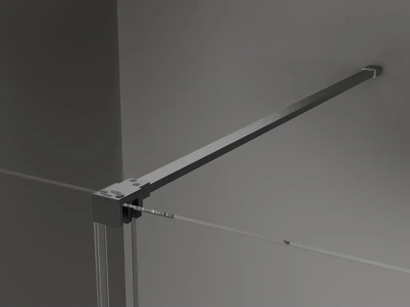 Mexen Velar, sprchový kút s posuvnými dverami 150 x 80 cm, 8mm sklo námraza, grafit brúsený, 871-150-080-31-66