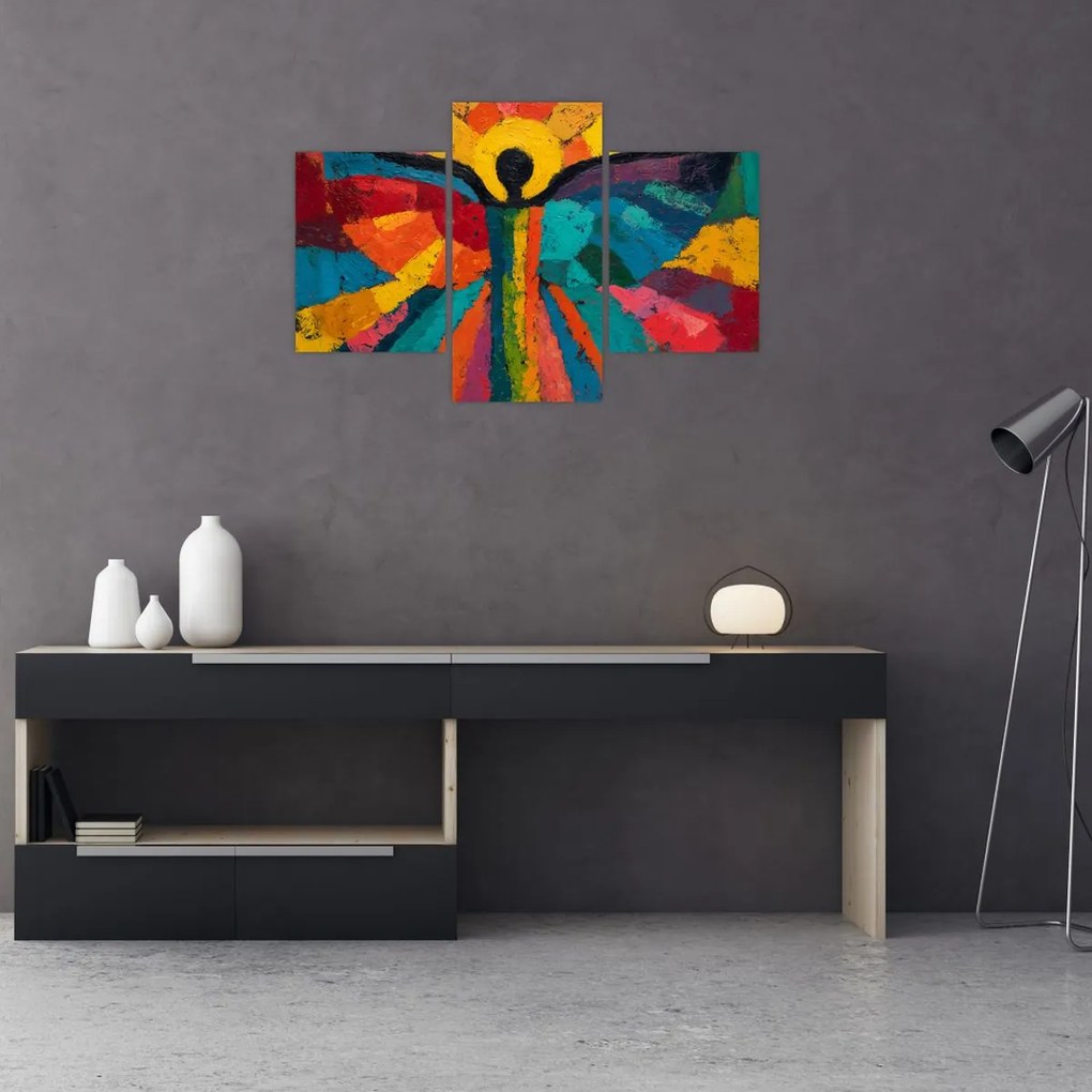 Obraz - Maľovaný anjel (90x60 cm)