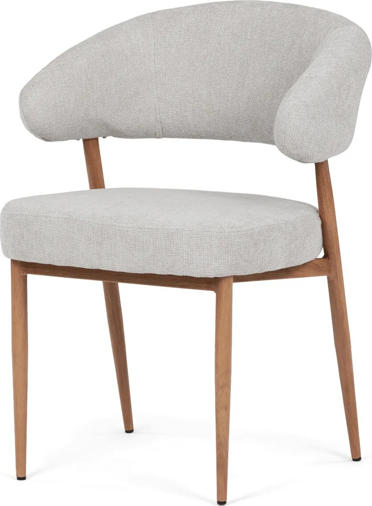 Jedálenská stolička látka/kov CT-L5031 Farba: Svetlosivá
