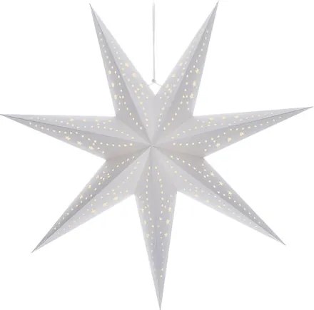 Solight LED vianočná hviezda, závesná, 60 cm, 20x LED, časovač, 2x AA