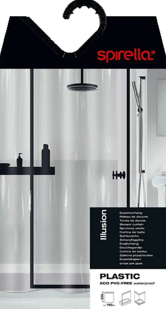 Sprchový záves 180x200 cm Illusion – Spirella