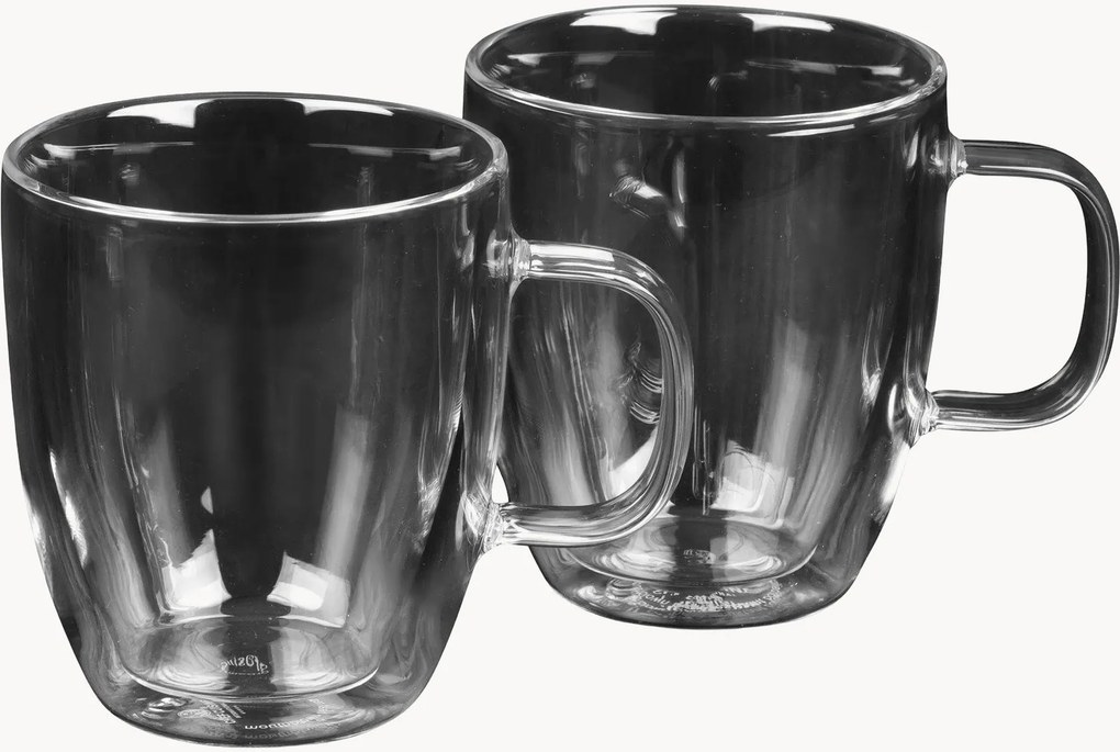Borosilikátové poháre na kávu Café Chic, 2 ks