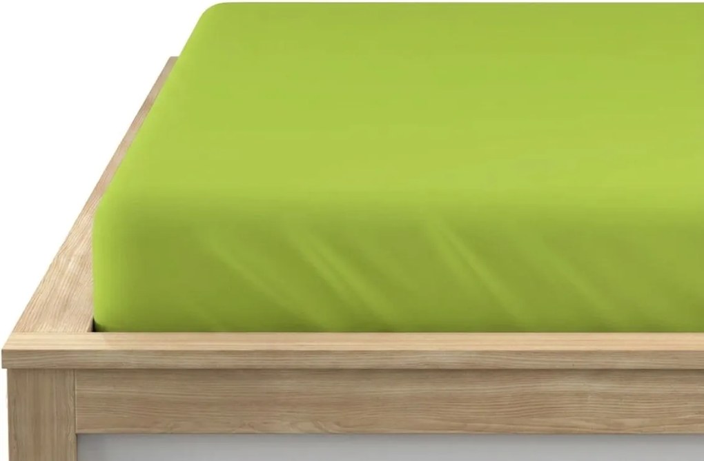 Jersey plachta BASIC svetlozelená 90 x 200 cm