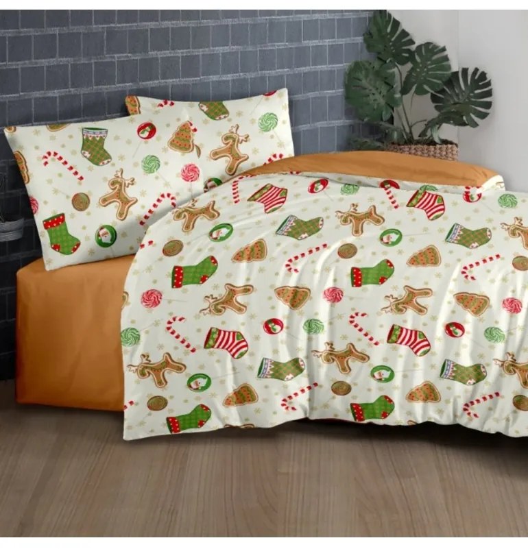 Vianočné bavlnené obliečky Noel EMI