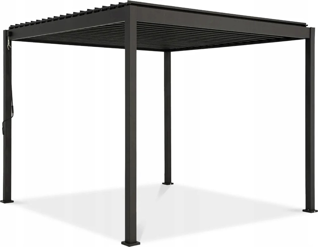 Zahradná Pergola Prístrešok na terasu Silná Classic 3x3 Antracit Gutroof