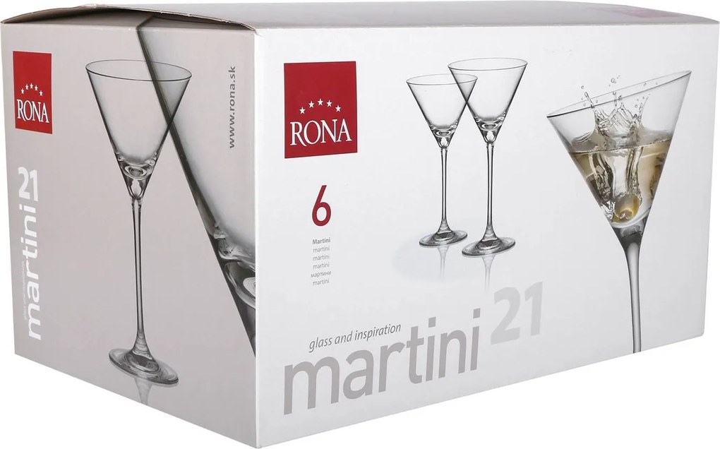 Rona poháre na martini City 210 ml 6 ks