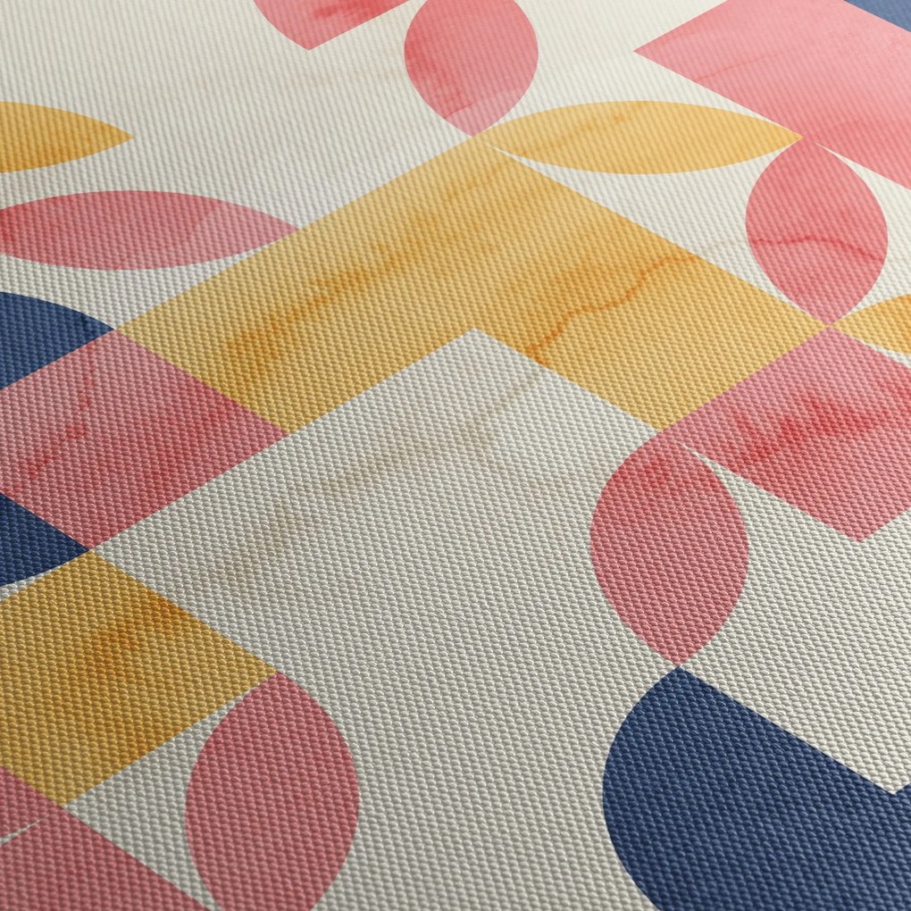 Obraz - Abstrakcia s retro vzormi (90x60 cm)