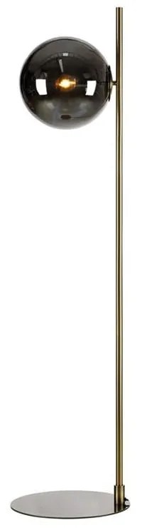 Čierna stojacia lampa Markslöjd Dione, výška 134,5 cm