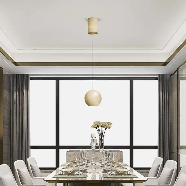 LED Luster na lanku LED/8,5W/230V 3000K šedá