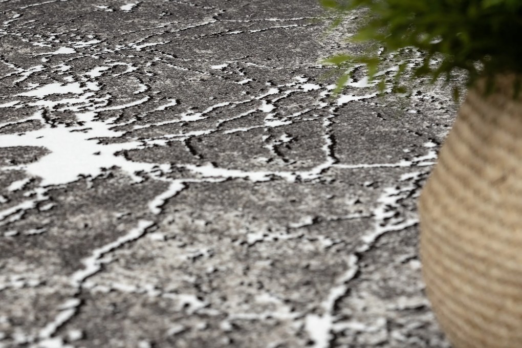 Moderný koberec MATEO 8036/944 Mramor, sivo - béžový