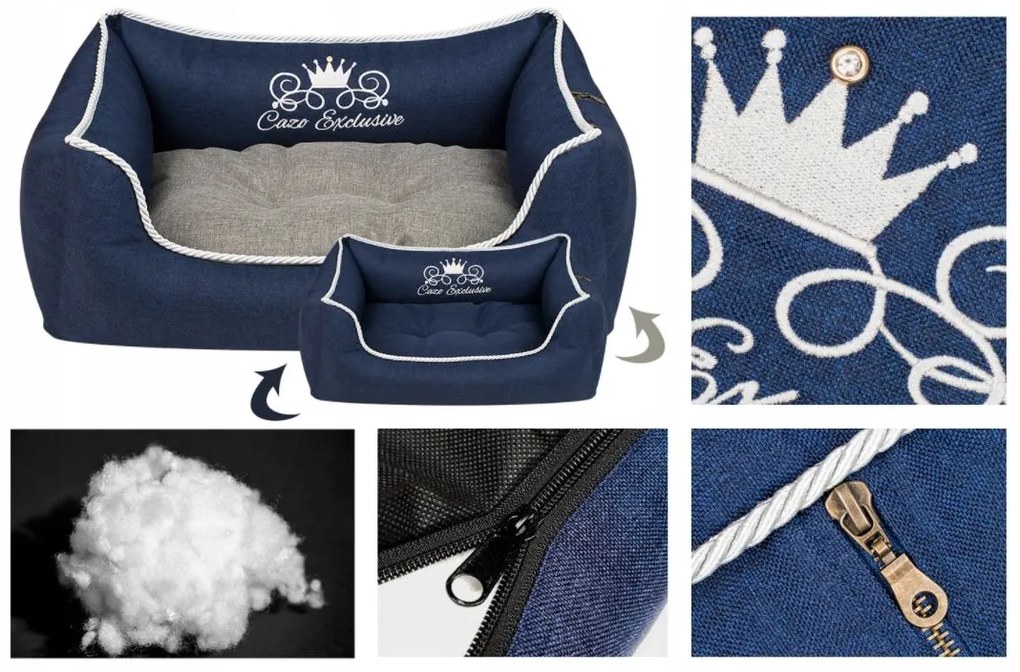 Pelech pre psa Royal Line Navy Blue M/L/XL