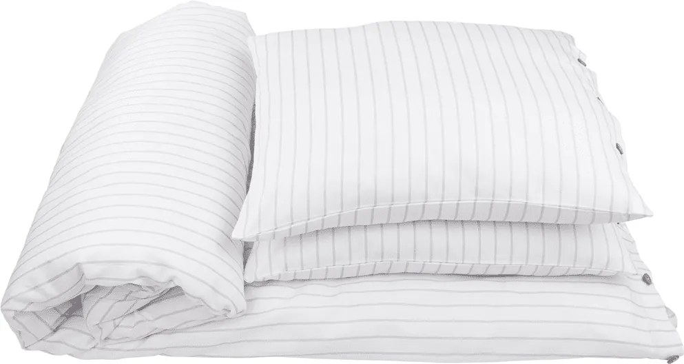 Obliečky pre dospelých šedé pruhy 140x200cm