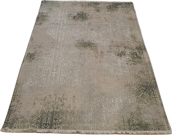 HU Béžovo-zelený orientálny koberec Banco 1030-GREEN Rozmer: 75x150 cm