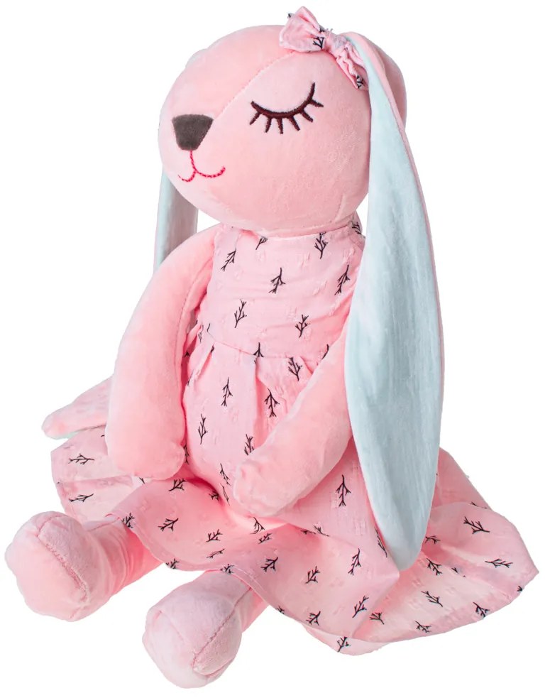 KIK Plyšový zajačik maskot ružový 52 cm