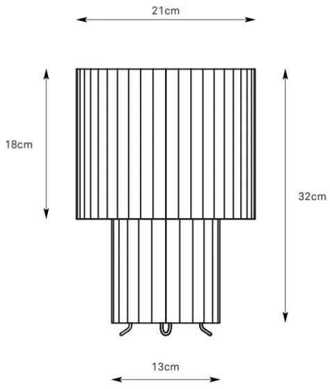 Markslöjd 108895 - Stolová lampa CATIS 1xE27/60W/230V 32 cm biela