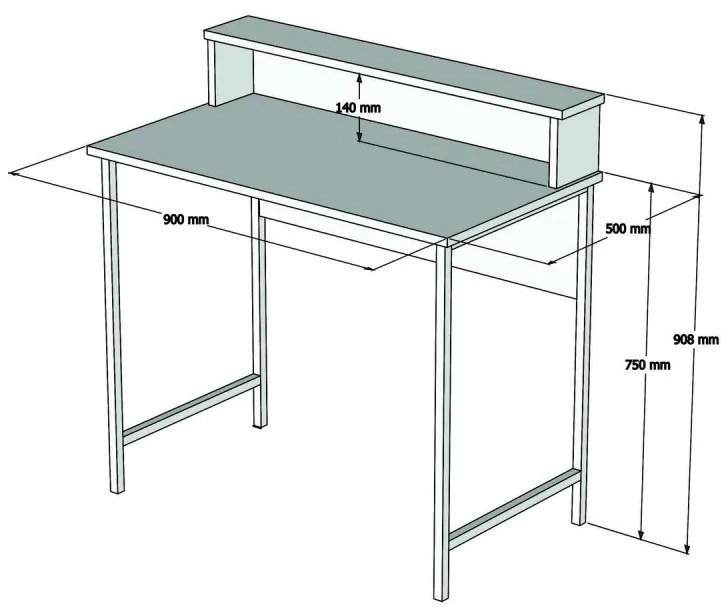 Písací stôl USO orech