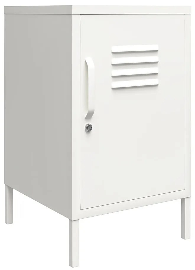 Biely kovový nočný stolík Mission District – Støraa