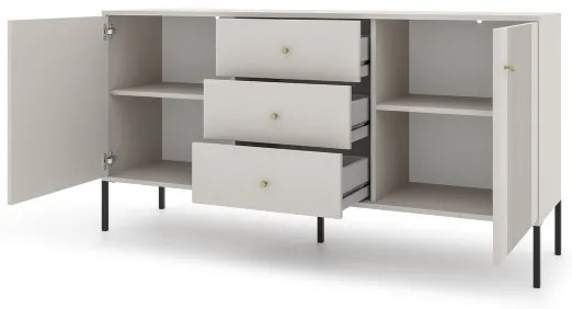 Komoda LUE béžová/čierna