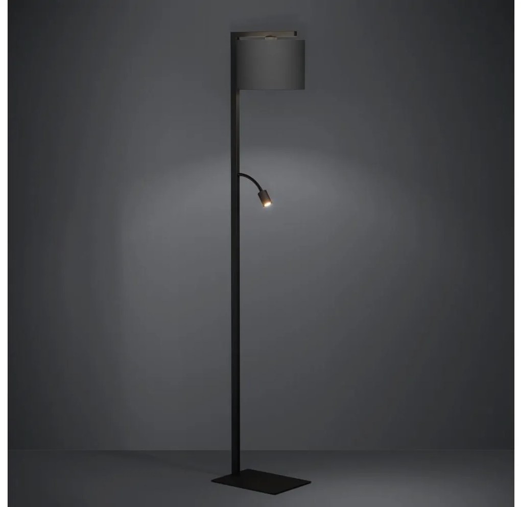 Eglo 390068 - LED Stojacia lampa FOLIGNO 1xE27/40W/230V + LED/3,8W