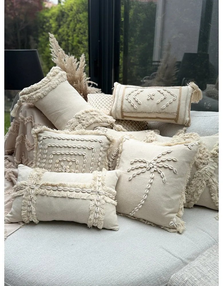 Bavlnená obliečka na vankúš 30x50 cm Seashells – Mioli Decor