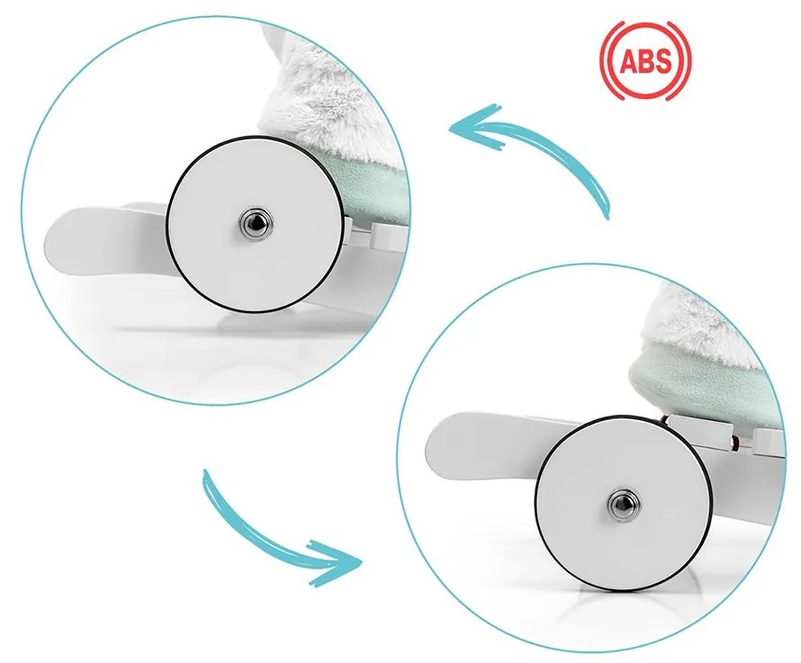 Hojdací koník s melódiou a kolieskami Milly Mally Polly Jednorožec