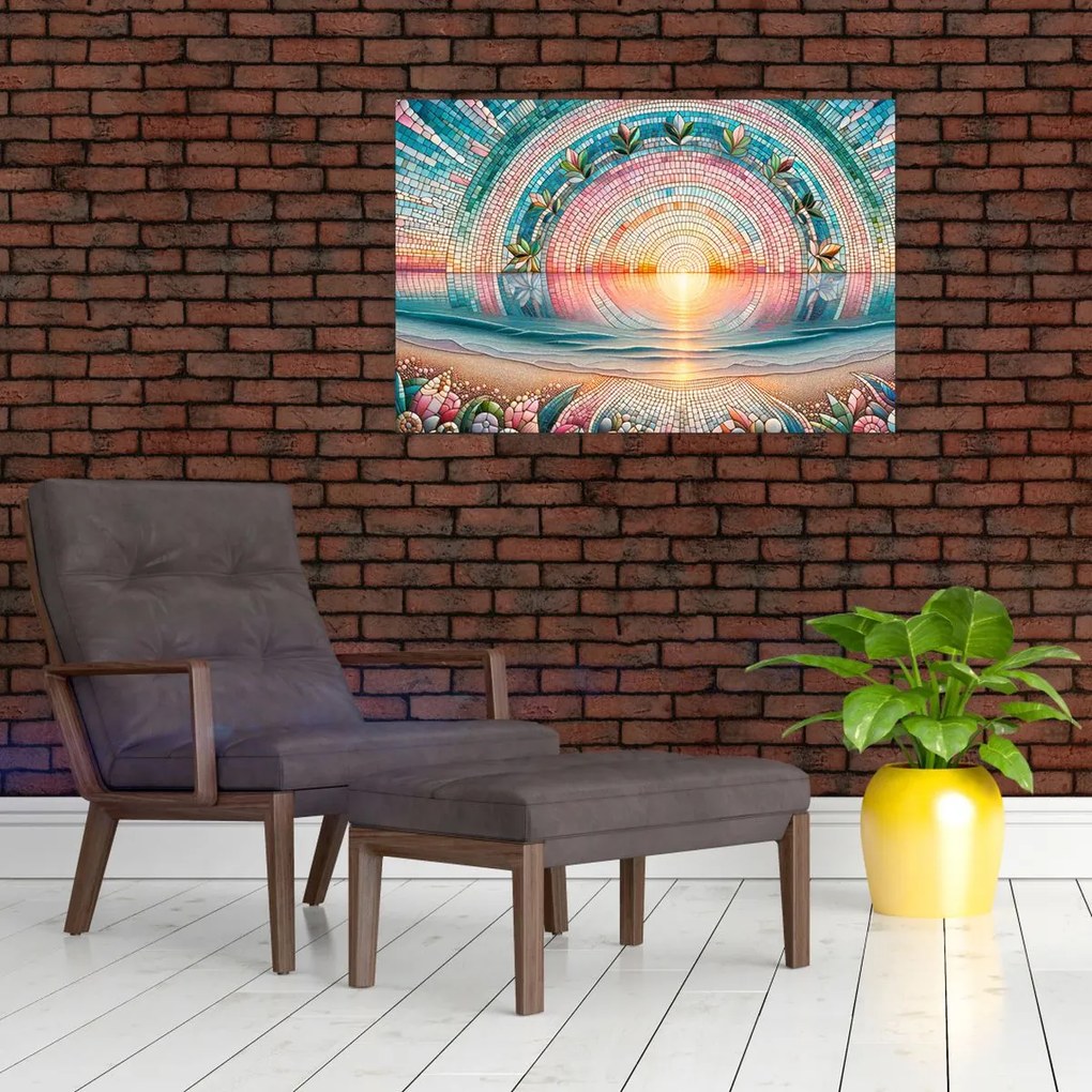 Obraz – Mozaika zapadajúceho slnka (90x60 cm)