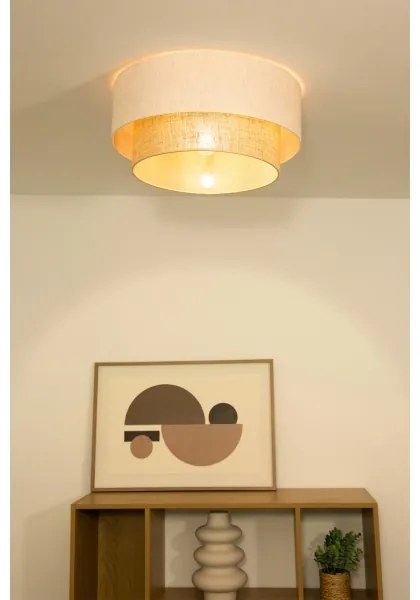 Stropné svietidlo NATIA 1xE27/60W/230V biela/hnedá