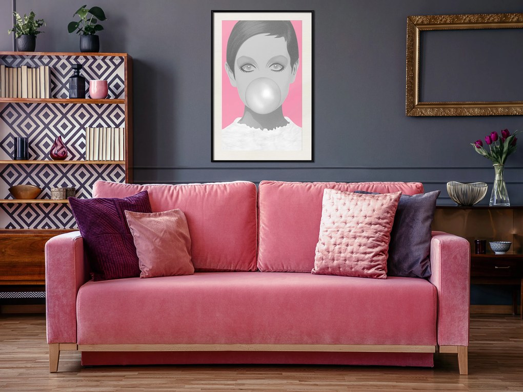 Artgeist Plagát - Bubble Gum [Poster] Veľkosť: 20x30, Verzia: Zlatý rám