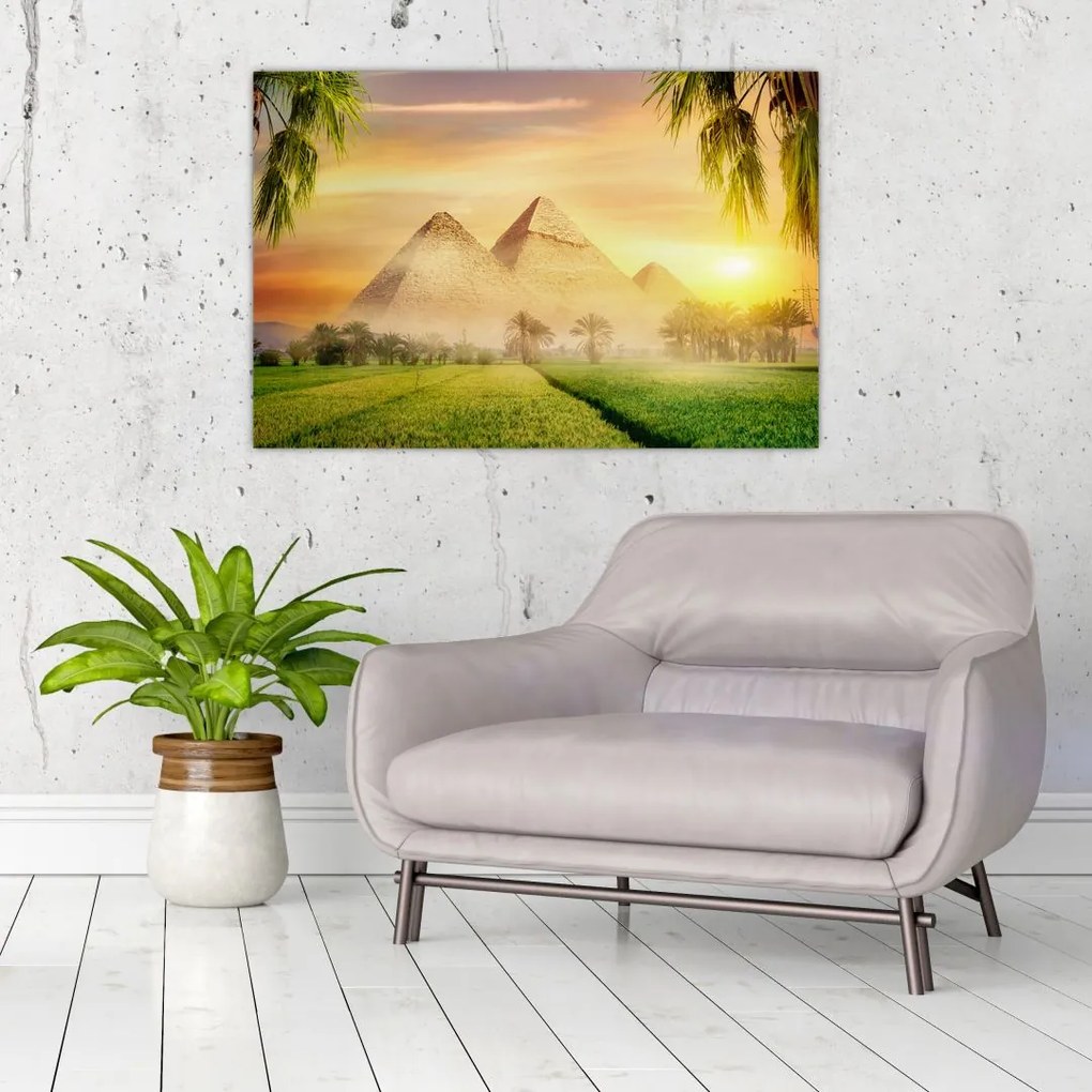 Obraz - Pyramídy (90x60 cm)