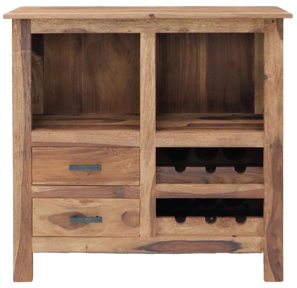 furniture-nabytek.cz - Vinotéka drevená 90x90x35 z masívu palisander