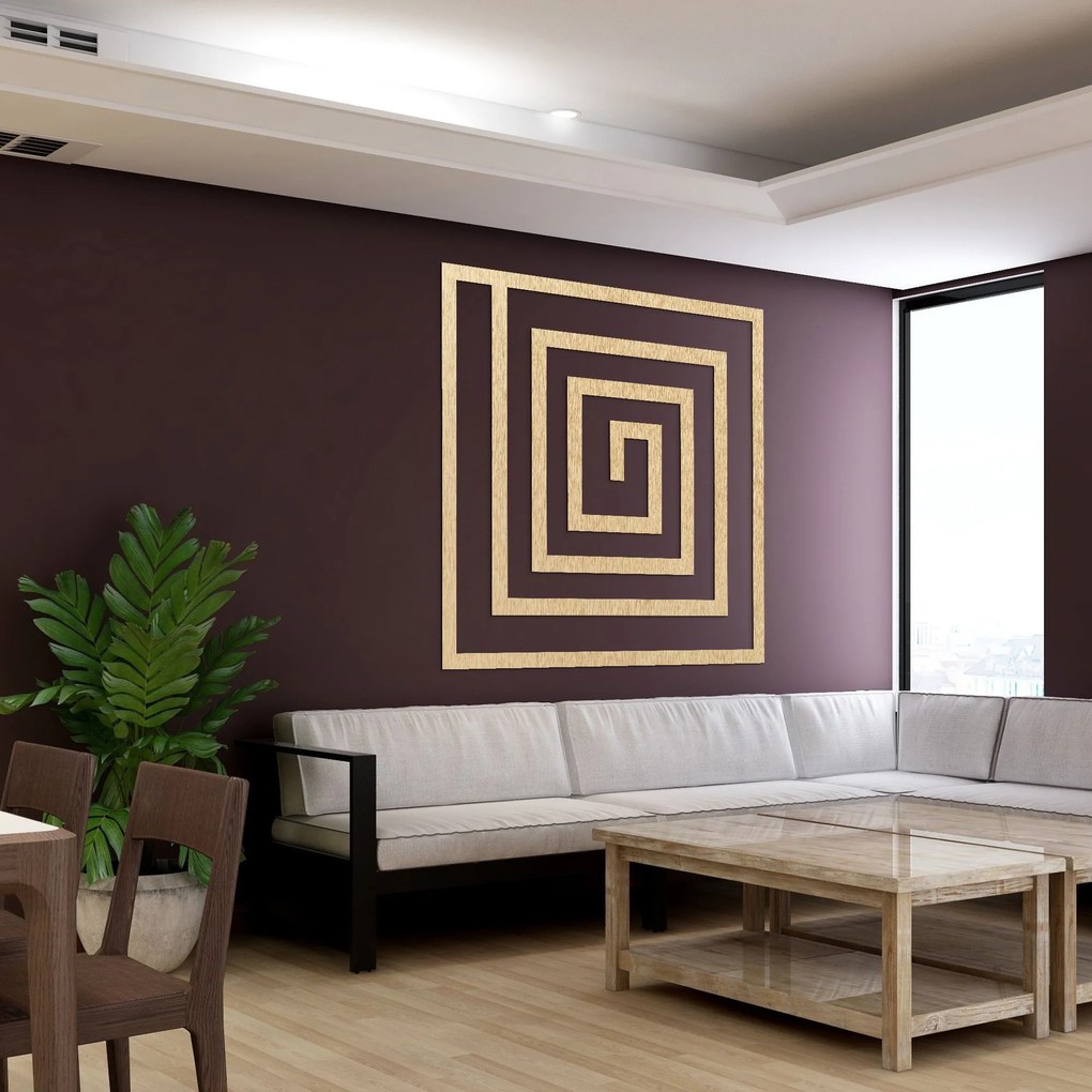 Drevená dekorácia špirála | SQUARIL: Preglejka Topoľ - Honey 3071 20 cm 4056-113940 PR0397