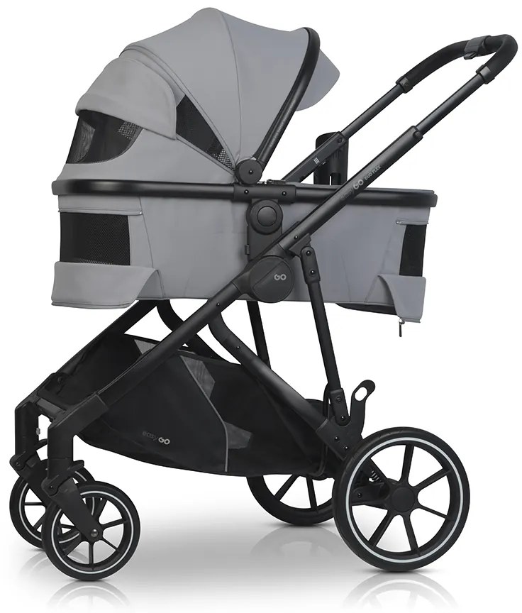 Súrodenecký kočík EasyGo Duoflex Cloudy Gray