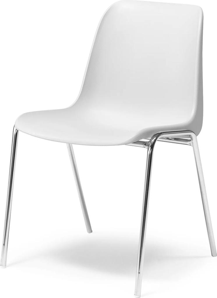 Plastová stolička Sierra, biela