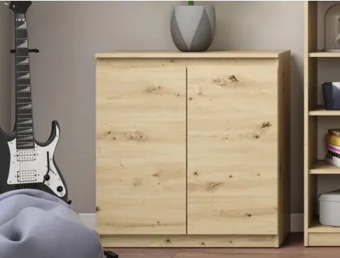 Skrinka 2-dverová Carlos, dub artisan, 75 cm%