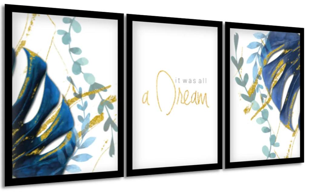 Gario Sada plagátov Dreams Farba rámu: Biela, Veľkosť: 99 x 45 cm