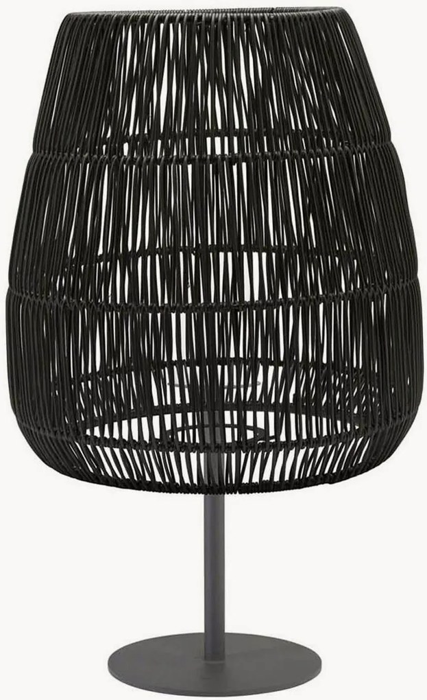 Exteriérová ratanová stolová lampa Agnar