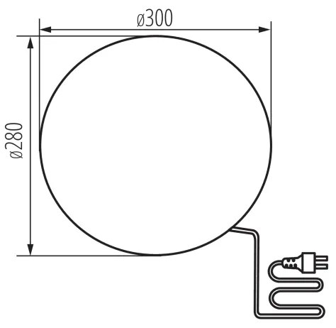 Kanlux 24651 - Vonkajšia lampa STONO 1xE27/25W/230V pr. 30 cm IP65