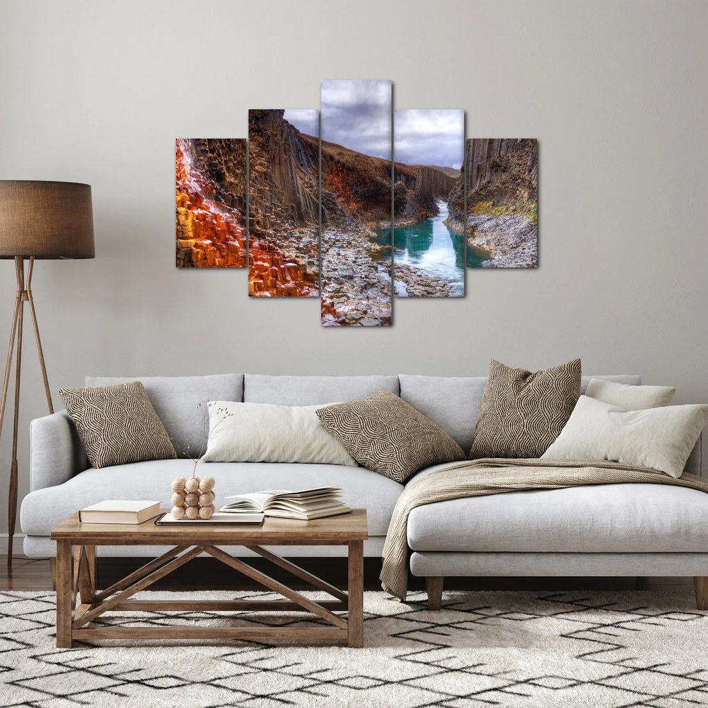 Obraz - kaňon Studlagil (150x105 cm)