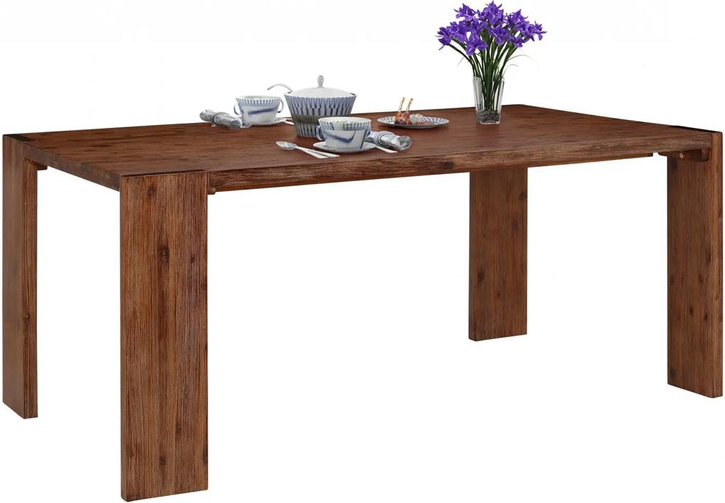 Jedálenský stôl Jima, 160 cm, hnedá