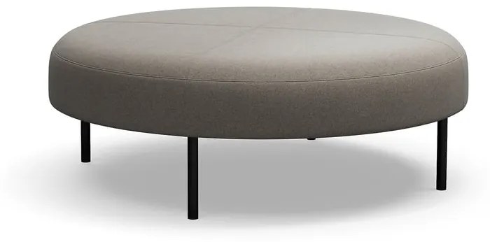 Taburet na nožičkách VARIETY, Ø 1200 mm, látka Pod CS, šedohnedá